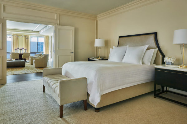Four Seasons hotel guest suite in Washington, DC