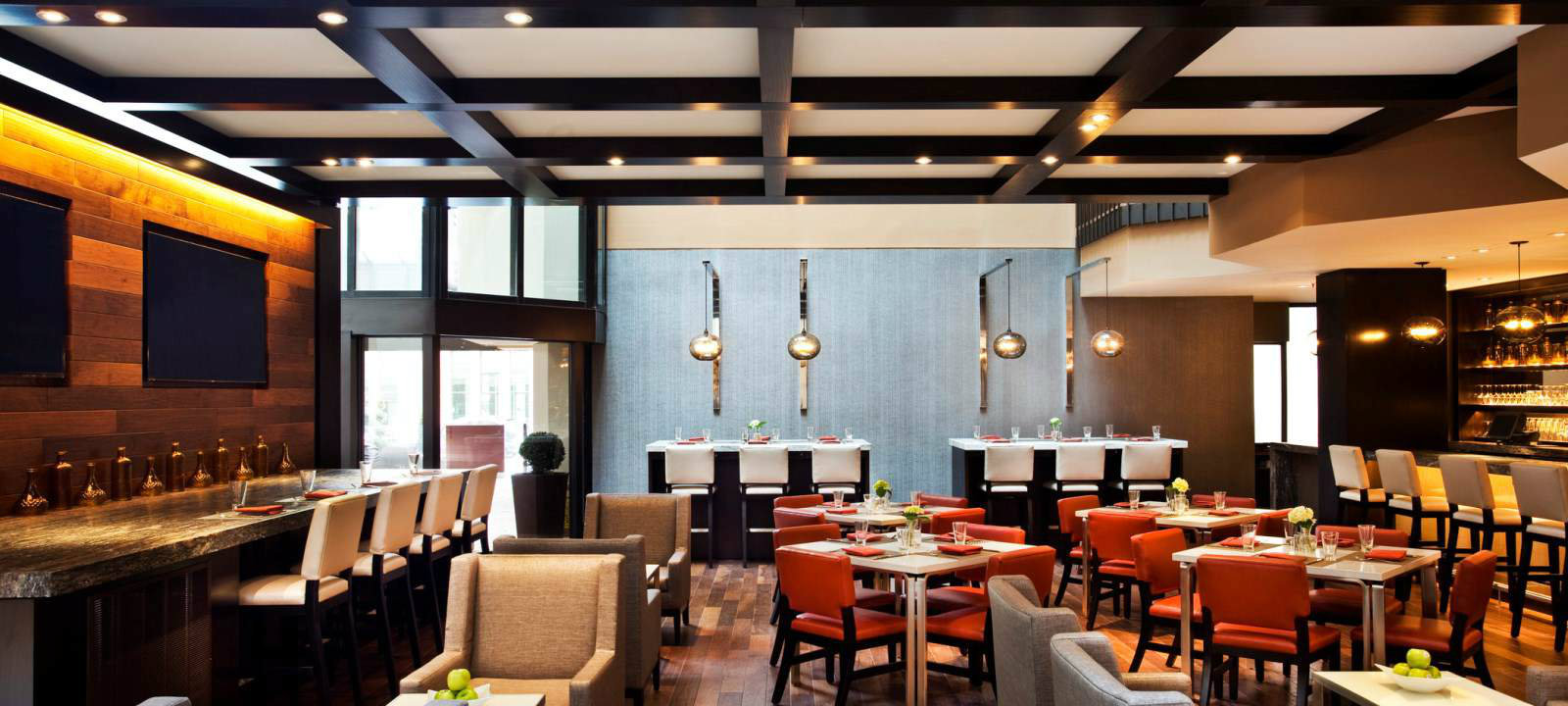 Renovated bar and dining space at The Westin Washington