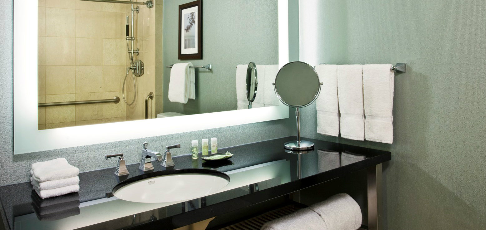 Renovated guest bathroom