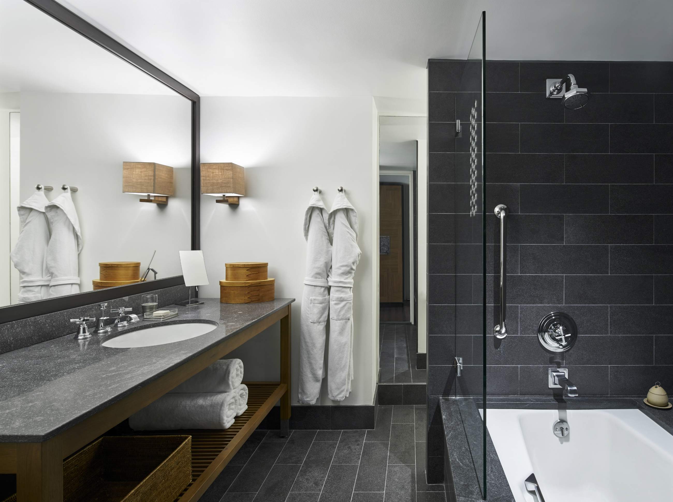 Park Hyatt deluxe basalt bathroom in Washington, DC