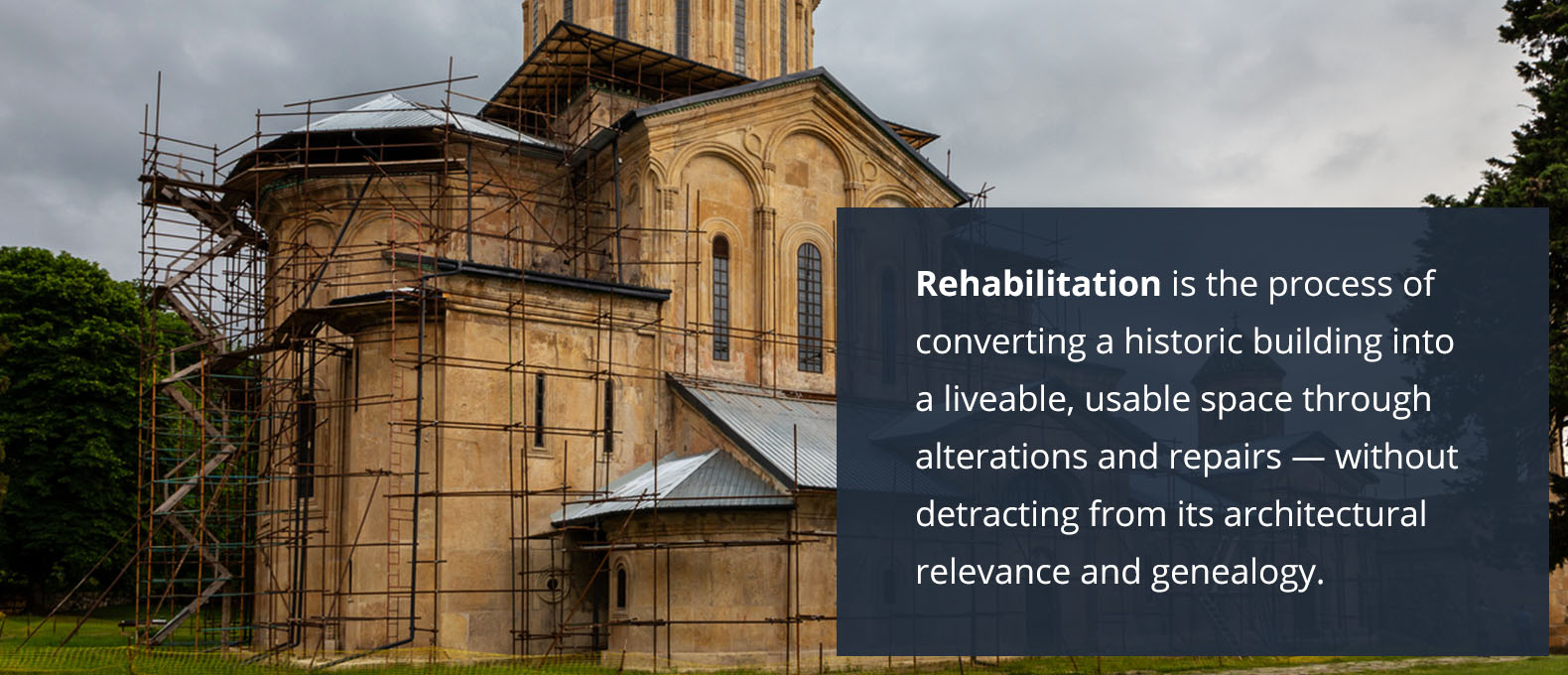 Rehabilitation converts historic buildings without detracting from architectural genealogy