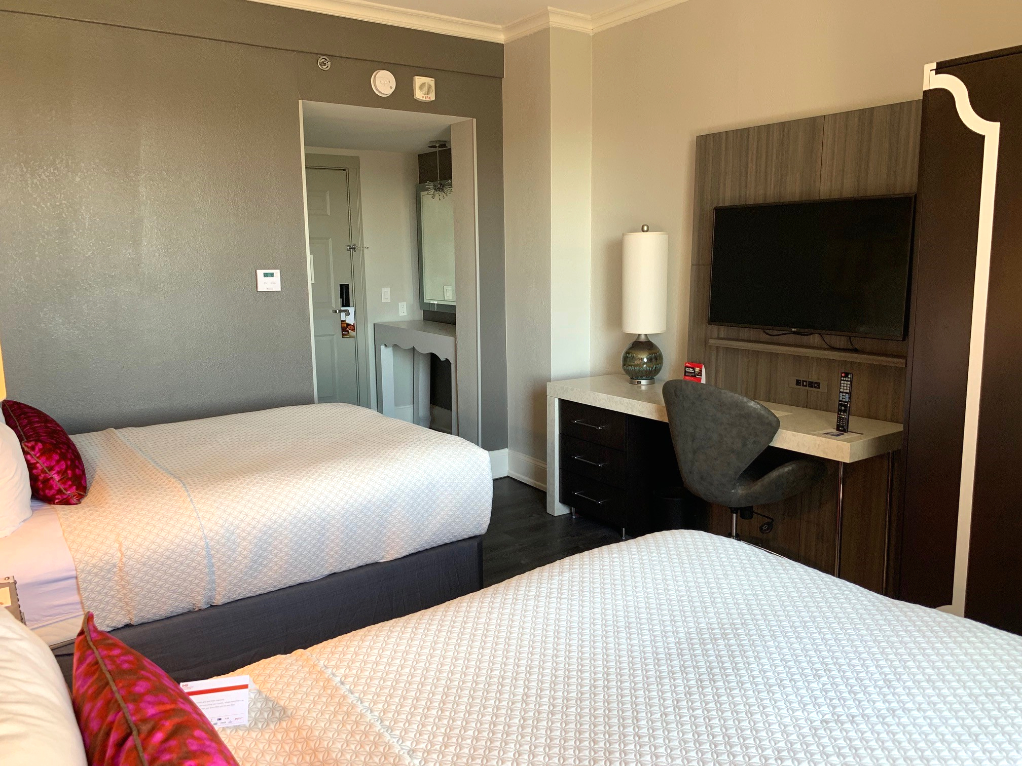 Two bed guestroom at Hotel Indigo